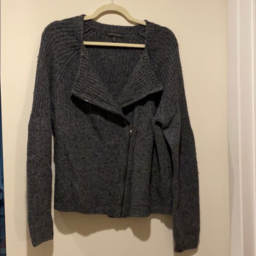 Banana republic gray zip sweater size XL